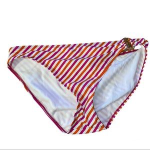 LAUREN RALPH LAUREN Women's Pink Stretch Lined Ring Hipster Swimsuit Bottom 16